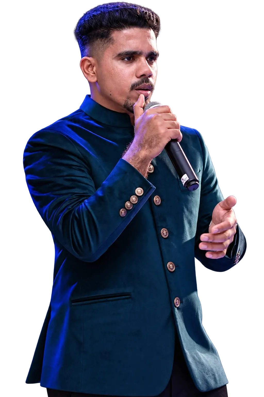 Delvin Danny speaking at a Pitch Studio programme